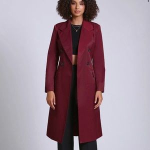 AVEC LES FILLES
COTTON NYLON BELTED TRENCH COAT
